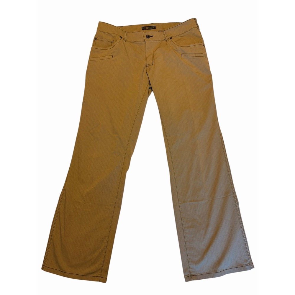 5.11 Tactical Women's Ripstop Pants Tan Solid Size 16 Regular. Workwear EUC